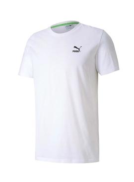 T-Shirt Puma Graphic Tailored Branco Para Homem