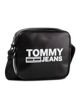 Saco Tommy Jeans Texture PU Preto para Mulher