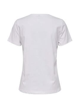 T-Shirt Only Kita Branco Mulher
