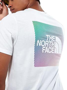 T-Shirt The North Face Rainbow Branco Homem