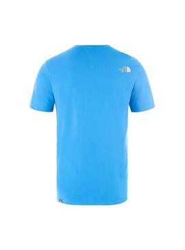 T-Shirt The North Face Logo Azul Homem