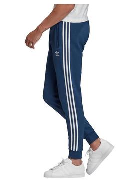 Calças Adidas 3 Stripes Azul Homem