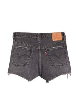 Short Levis 501 Original Cinza Mulher