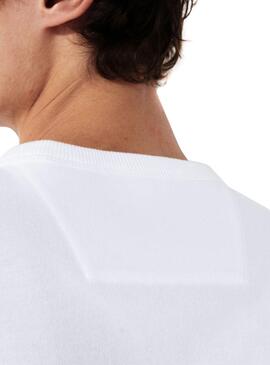 T-Shirt Lacoste TH8384 Branco Homem