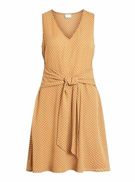 Vestido vila Vidottia Camel 
