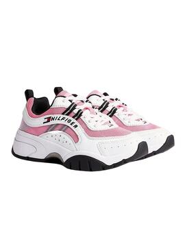 Sapatilhas Tommy Jeans Heritage Rosa Mulher