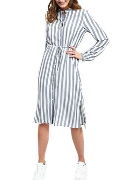 Vestido Vila Harper Cinza Mulher