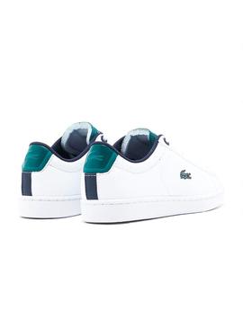 Sapatilhas Lacoste Carnaby Evo Júnior Branco Menin