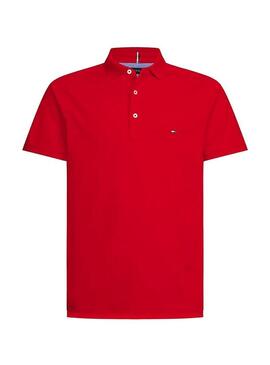 Polo Tommy Hilfiger Basico Rojo Para Hombre