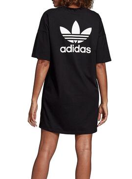 Vestido Preto Adidas Trefoil Mulher