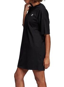Vestido Preto Adidas Trefoil Mulher
