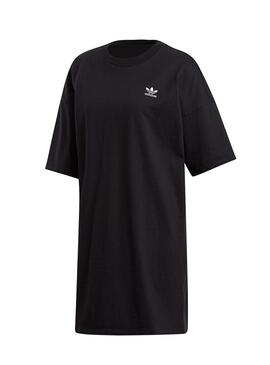 Vestido Preto Adidas Trefoil Mulher