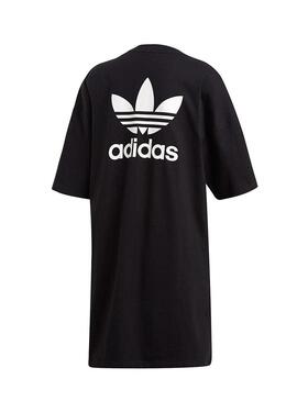 Vestido Preto Adidas Trefoil Mulher