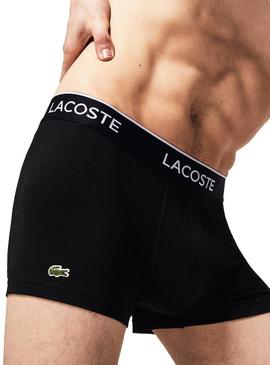 Pack 3 Boxers Lacoste Casual Preto para Homem