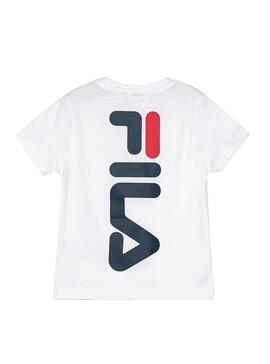 T-Shirt Fila Tarlo Branco para menino e menina