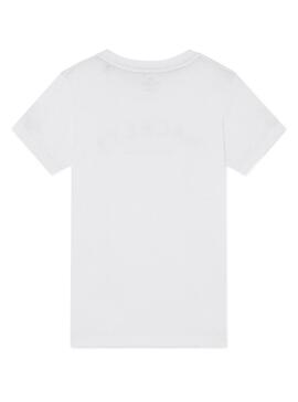 T-shirt Hackett Logo branco para meninodo 