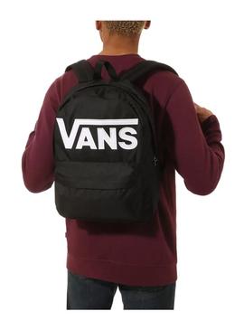 Mochila Vans Old Skool preta para menino e menina