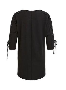 Tunica Vila Vilaska Preto Mulher 