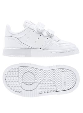 Sapatilhas Adidas Supercourt Branco Menino e Menina