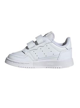 Sapatilhas Adidas Supercourt Branco Menino e Menina