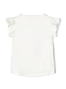 T-Shirt Name It Dara Branco para menina
