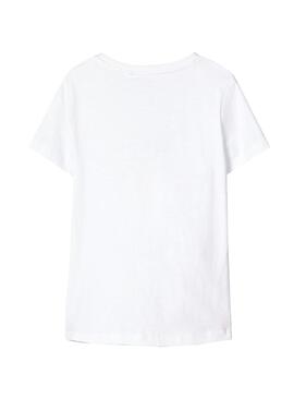 T-Shirt Name It Destiny Branco para menina