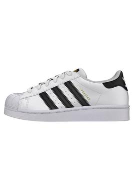 Sapatilhas Adidas Superstar C Branco Menimo e Menina