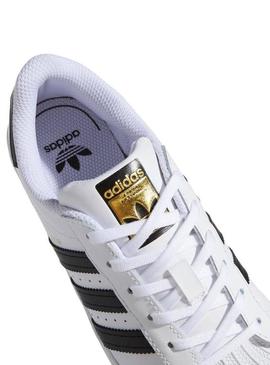 Sapatilhas Adidas Superstar C Branco Menimo e Menina