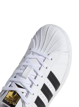 Sapatilhas Adidas Superstar C Branco Menimo e Menina