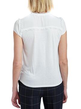 T-Shirt Naf Naf Doll Branco para Mulheres