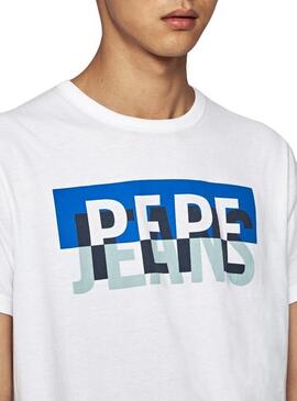 T-Shirt Pepe Jeans Micah Branco Homem