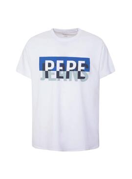 T-Shirt Pepe Jeans Micah Branco Homem