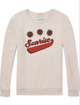 Sweat Maison Scotch Sunrise Bege