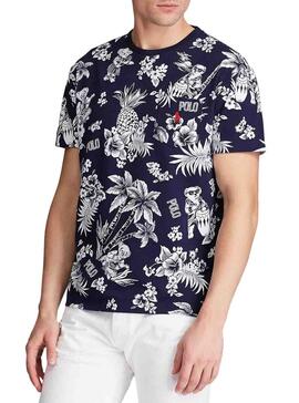 T-Shirt Polo Ralph Lauren Tropical Azul  Marinho 