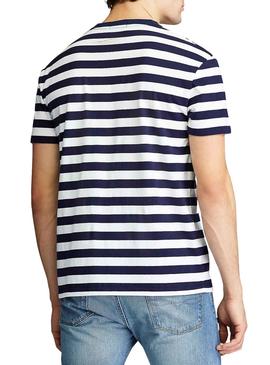 T-Shirt Polo Ralph Lauren French Azul Homem 