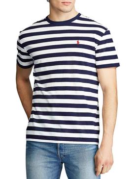 T-Shirt Polo Ralph Lauren French Azul Homem 