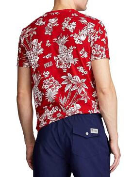 T-Shirt Polo Ralph Lauren Tropical Vermelho Homem