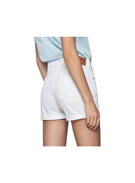 Shorts Pepe Jeans Mary Branca Mulheres