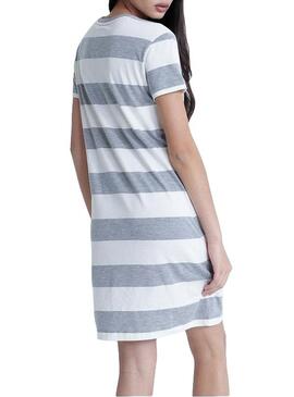 Vestido Superdry Darcy Striped Grey Mulheres