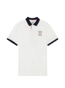 Polo Hackett London branco Homem 