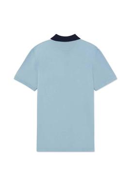Polo Hackett Logo White para Homem