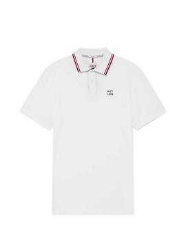 Polo Hackett Contrast Branco para Homem