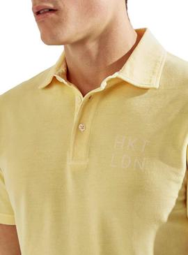 Hackett Dyed Amarelo Polo para Homem