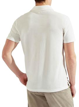 Polo Hackett Dyed White para Homem