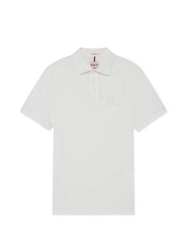 Polo Hackett Dyed White para Homem