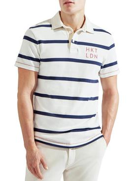 Polo Hackett Rugby Stripes para Homem