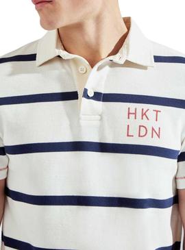 Polo Hackett Rugby Stripes para Homem