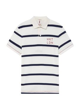 Polo Hackett Rugby Stripes para Homem