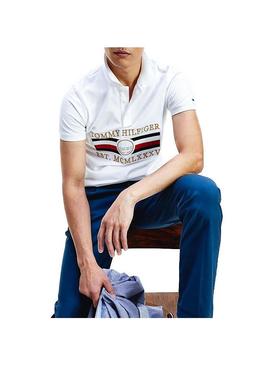 Polo Tommy Hilfiger Icon branco para homem