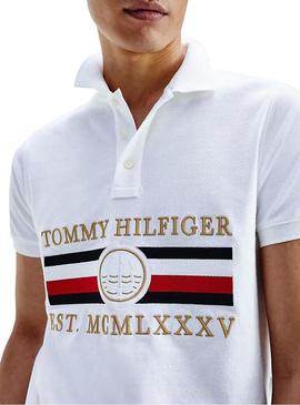 Polo Tommy Hilfiger Icon branco para homem